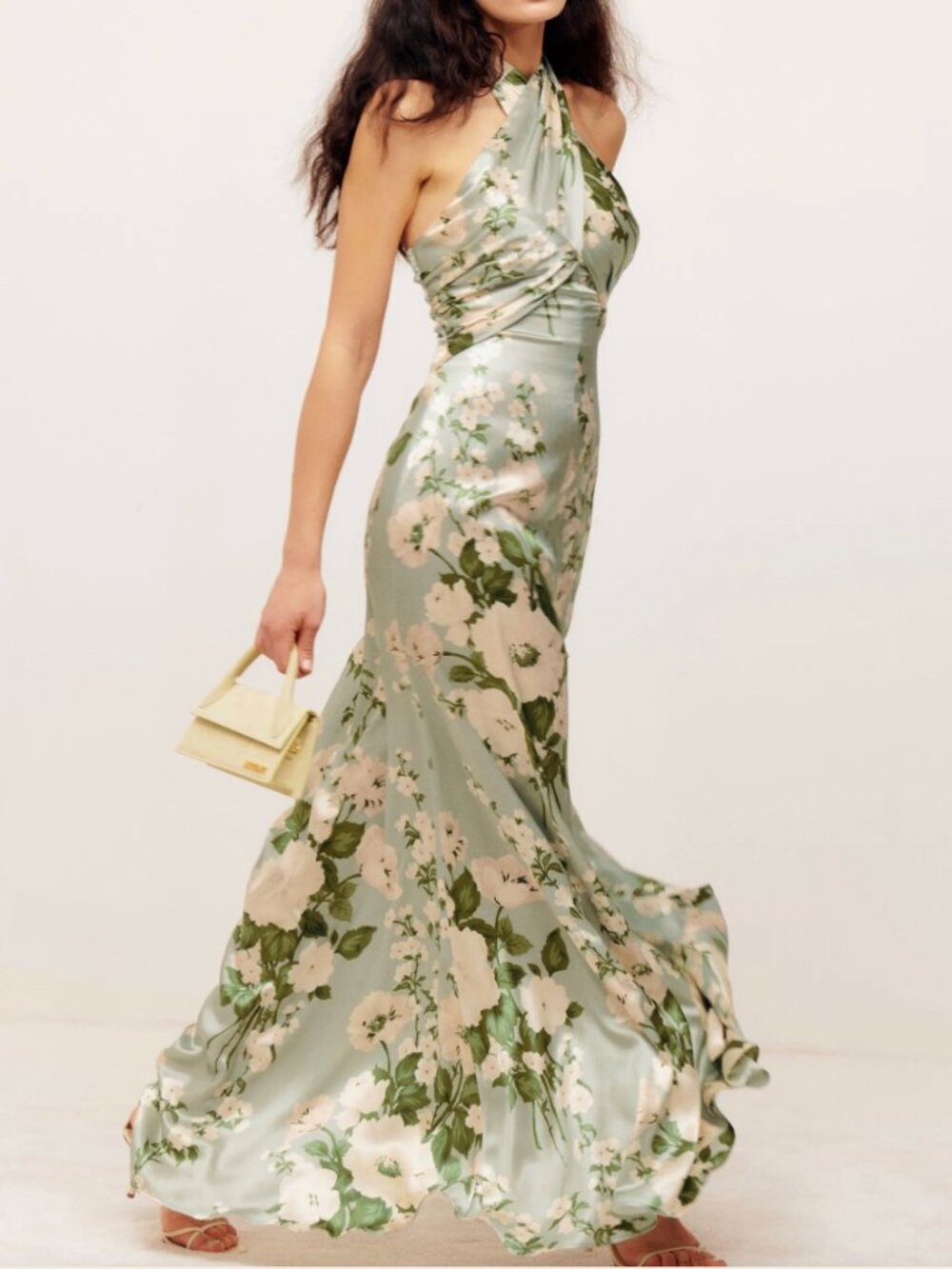 Jardinvue Floral Halter Neck Maxi Dress
